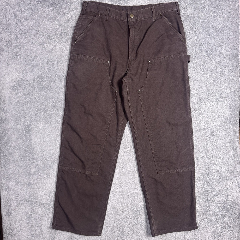Carhartt B136 Pants Mens 36x32 Double Knee Jeans Carpenter USA Made DKB Utility